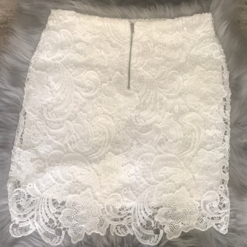 White Lace Skirt - image 2